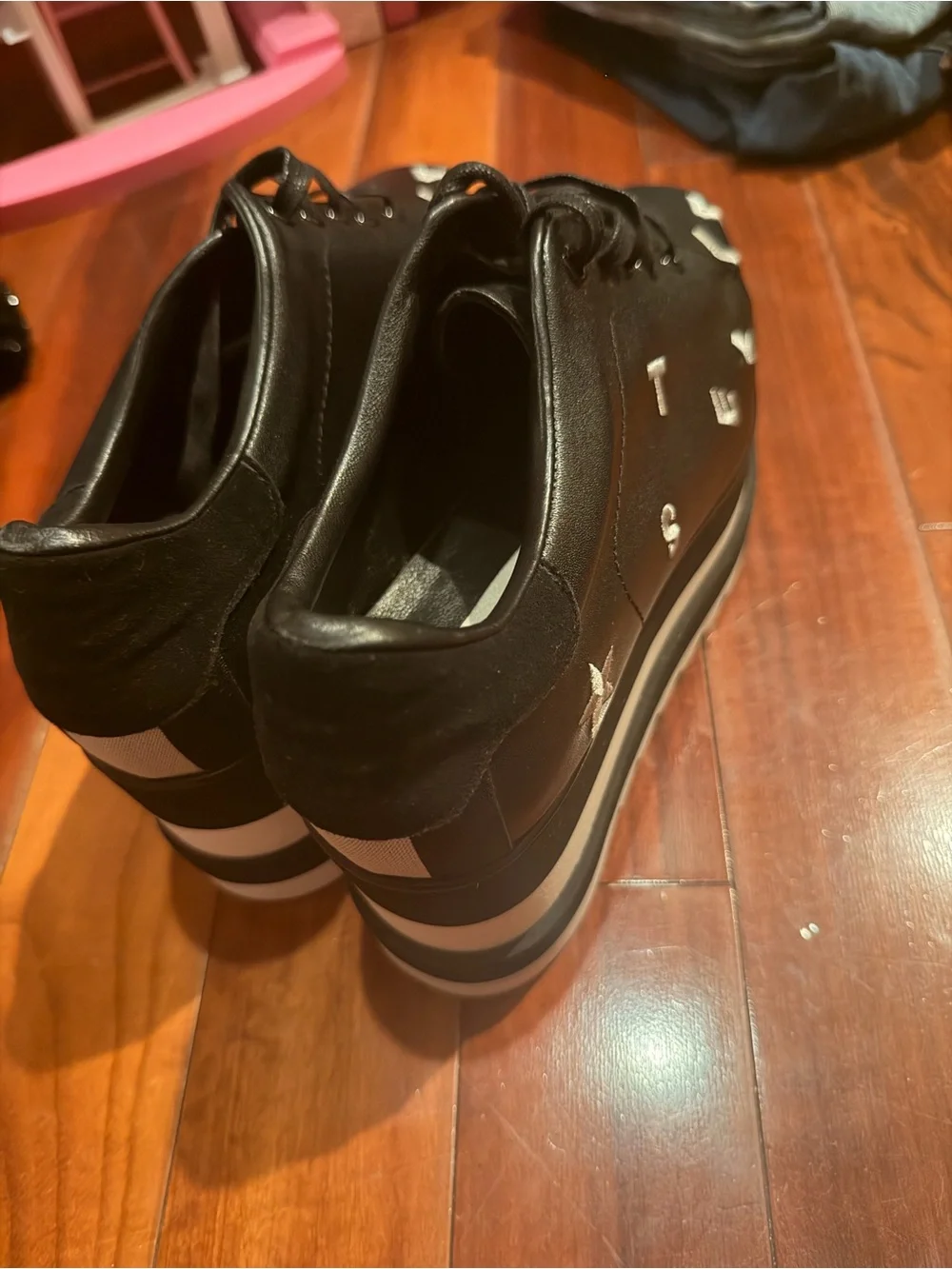 NWOT Black and white Platform Sneakers size 41